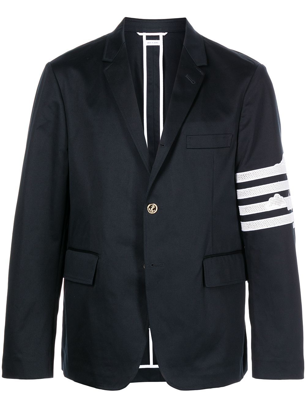 Thom Browne 4-Bar 单排扣西装夹克 - 蓝色