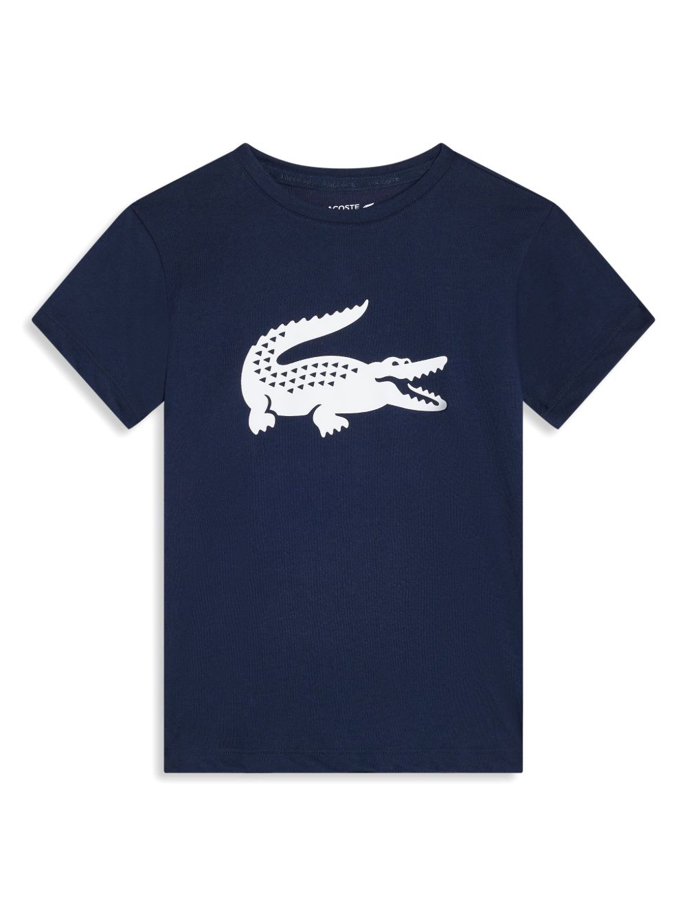 Lacoste Kids Sport Croc 印花T恤 - 蓝色