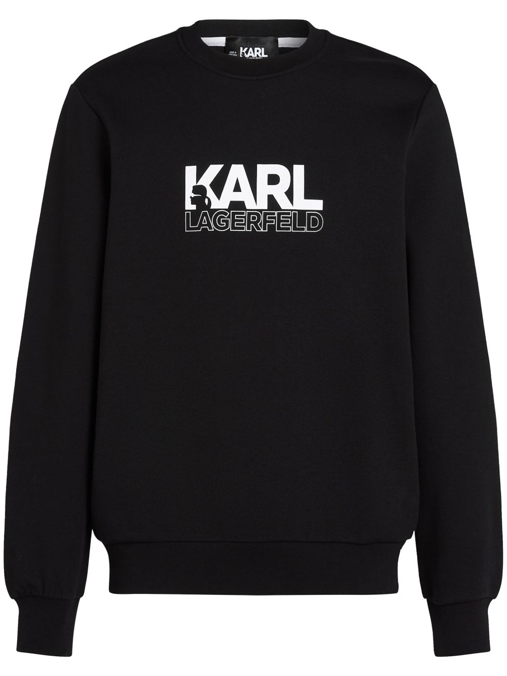 Karl Lagerfeld 叠层logo卫衣 - 黑色