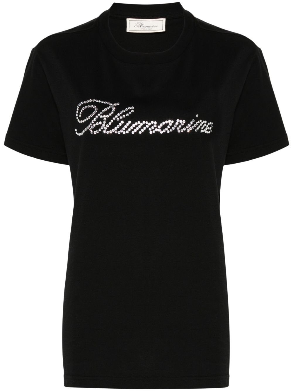 Blumarine logo缀饰T恤 - 黑色