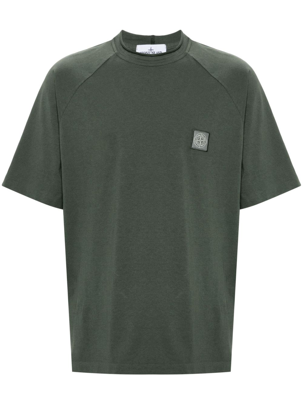 Stone Island 罗盘贴花棉T恤 - 绿色