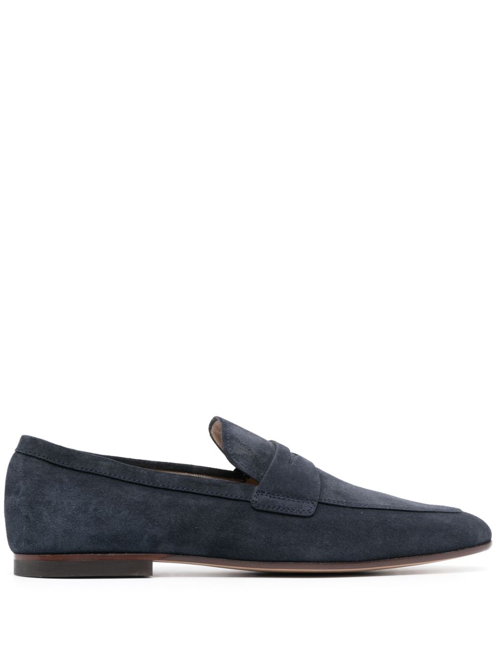 Tod's 套穿式绒面皮乐福鞋 - 蓝色
