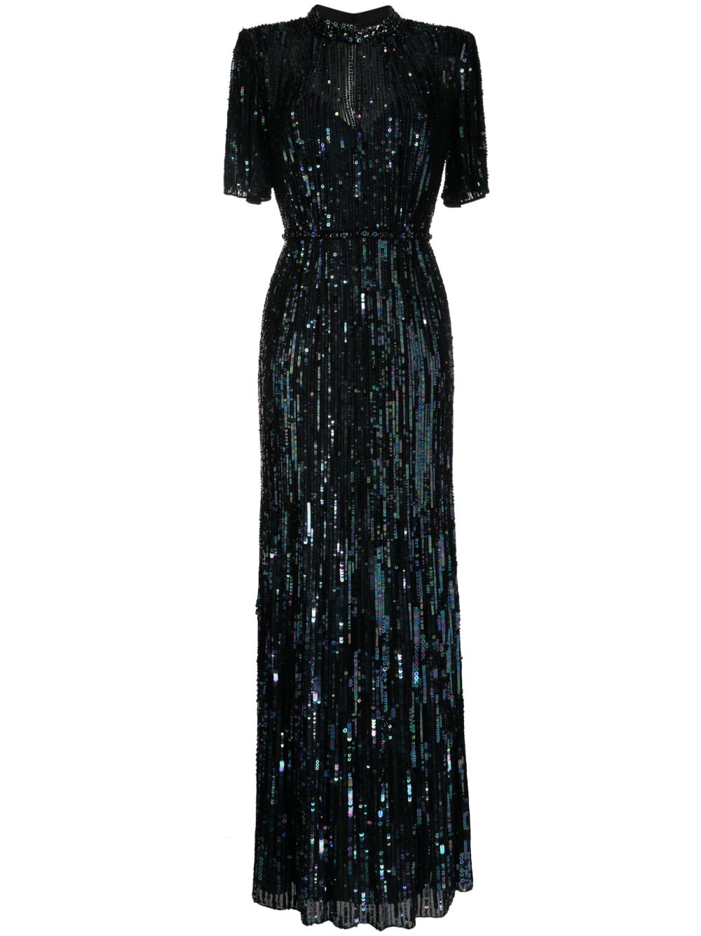 Jenny Packham Viola 亮片礼服 - 蓝色