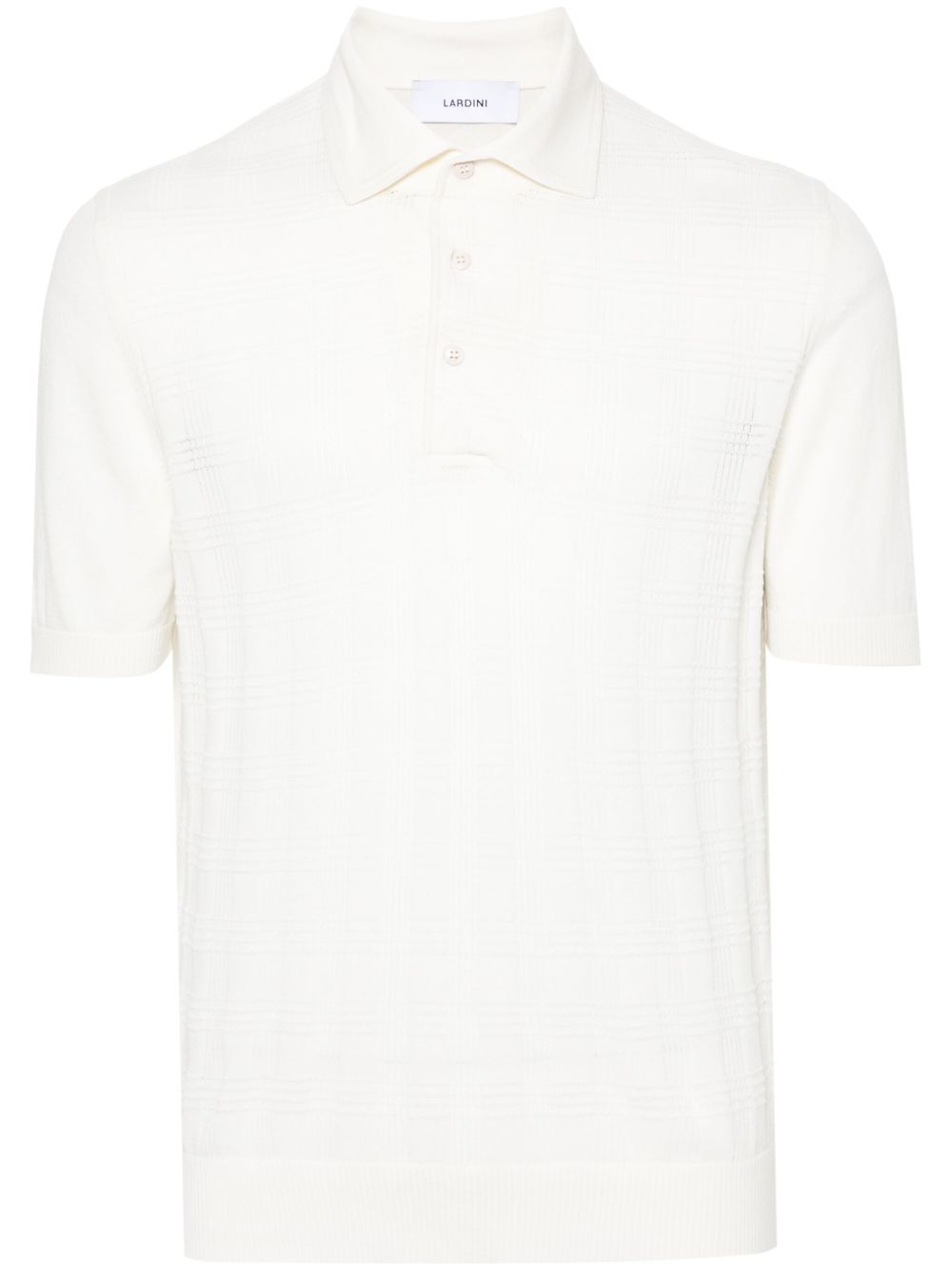 Lardini 网眼编织棉polo衫 - 中性色
