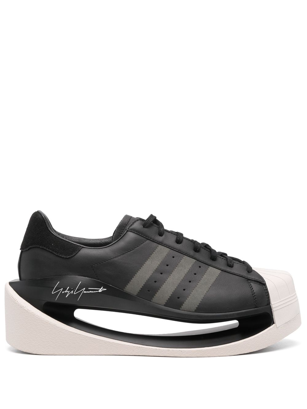 Y-3 Gendo Superstar 皮质运动鞋 - 黑色