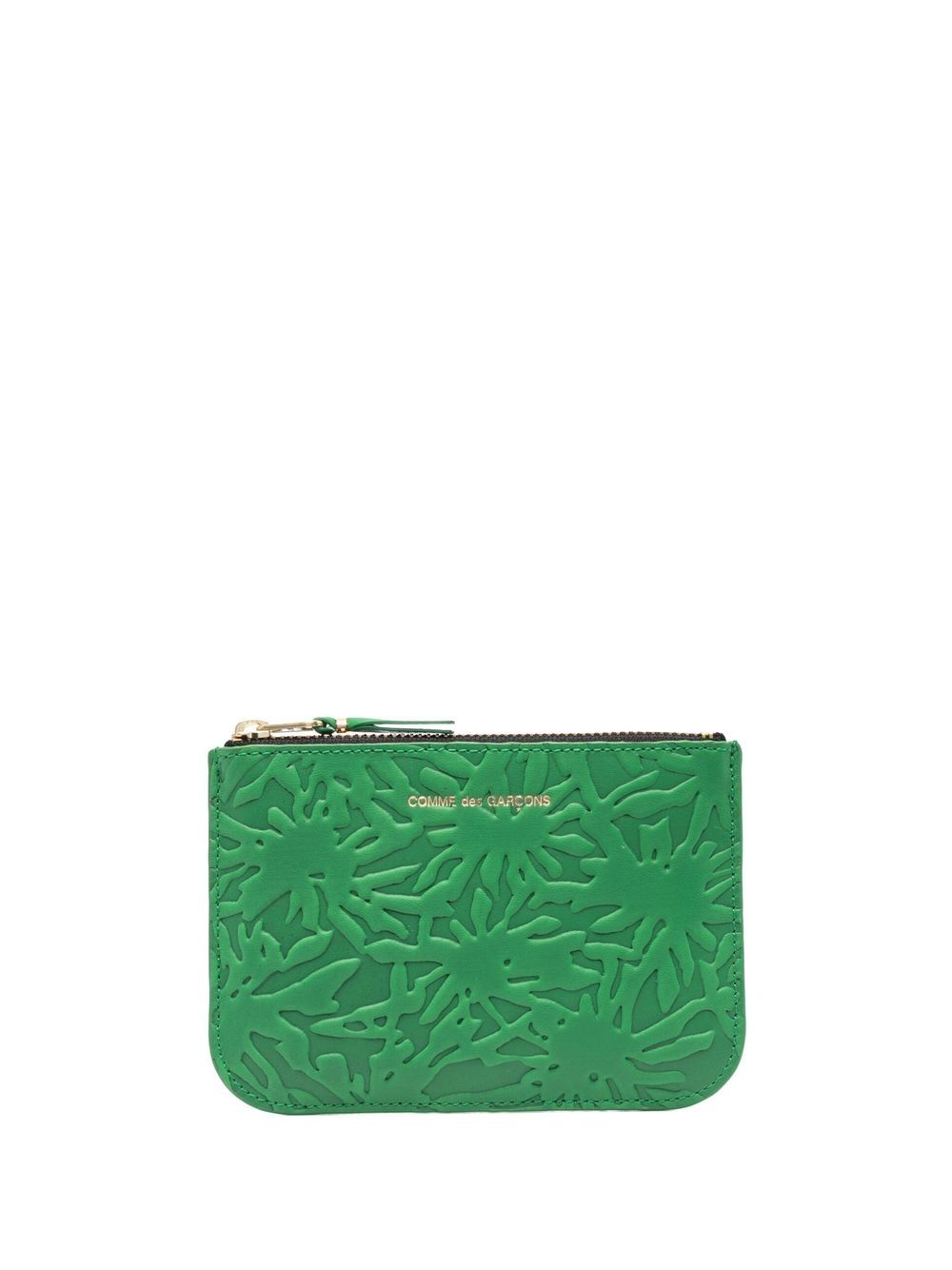 Comme Des Garçons Wallet 压纹皮质钱包 - 绿色