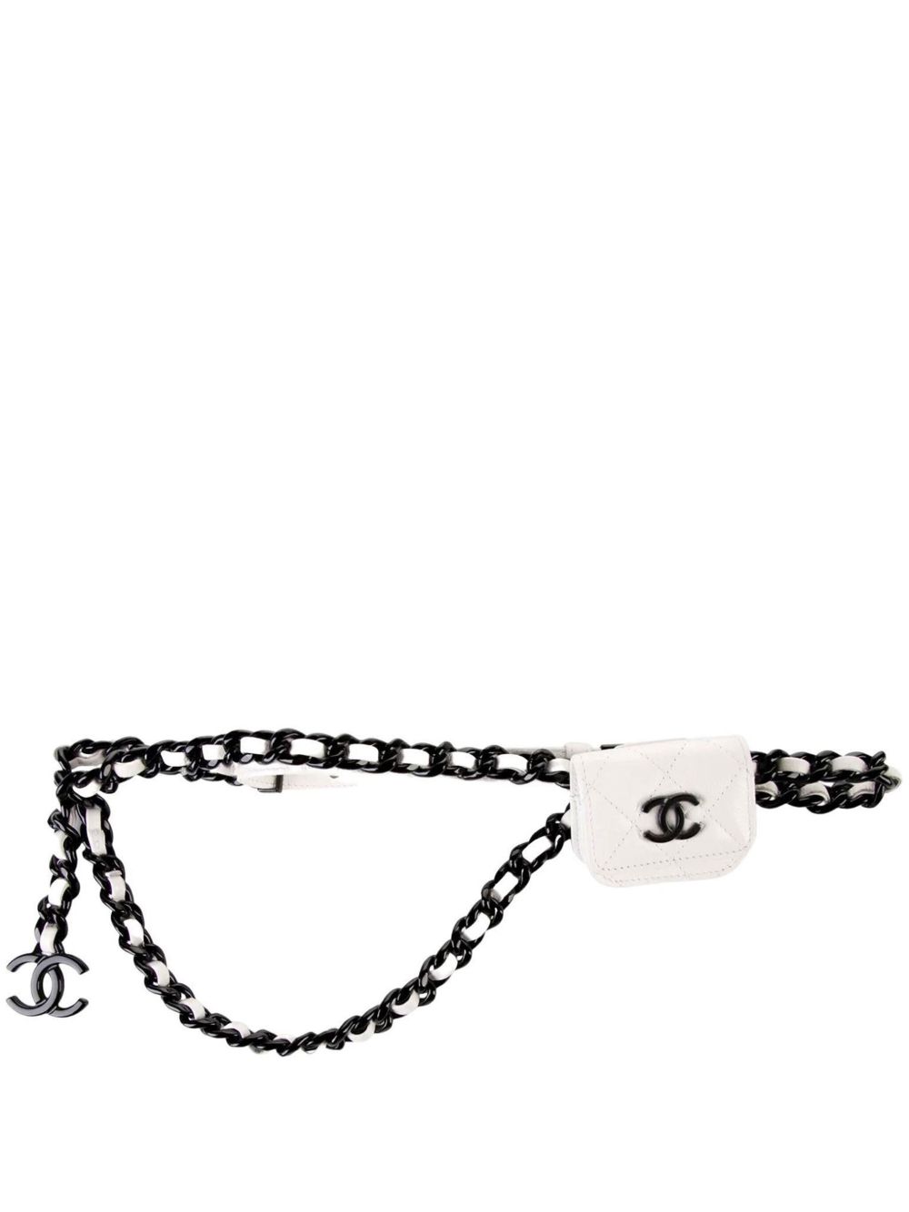 CHANEL Pre-Owned Classic Flap 迷你腰包（2020年典藏款） - 白色