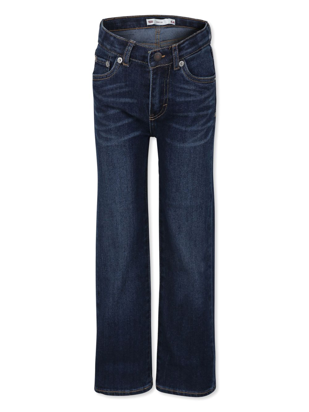 Levi's Kids 阔腿牛仔裤 - 蓝色