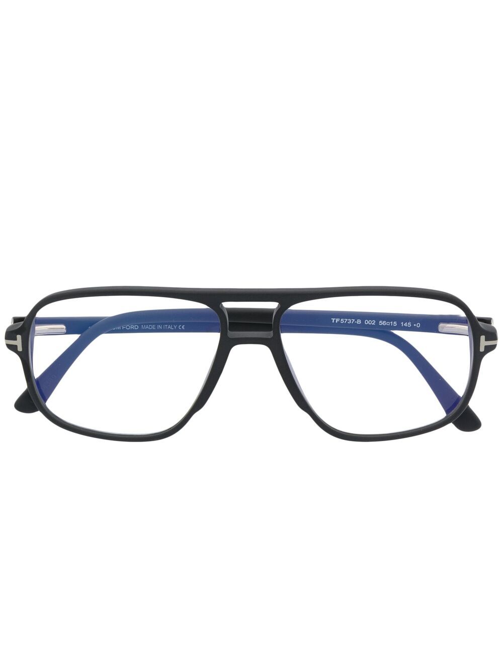 TOM FORD Eyewear 汤姆福特眼镜系列 FT5737-B 飞行员镜框眼镜 - 黑色