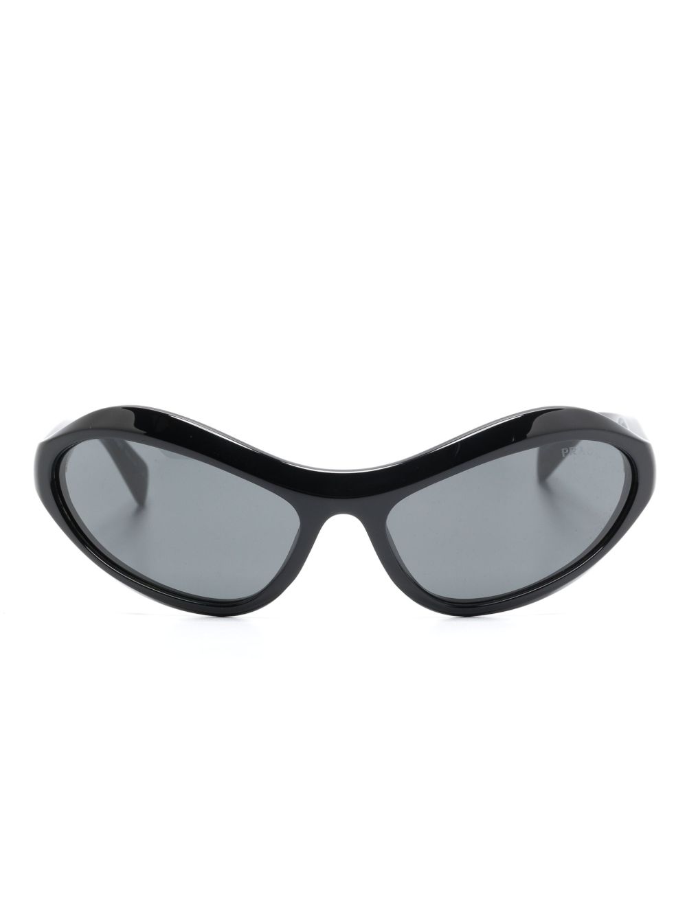 Prada Eyewear 猫眼框太阳眼镜 - 黑色