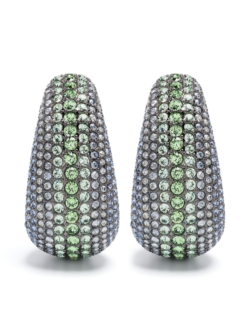 Swarovski Sublima 吊饰耳环 - 蓝色