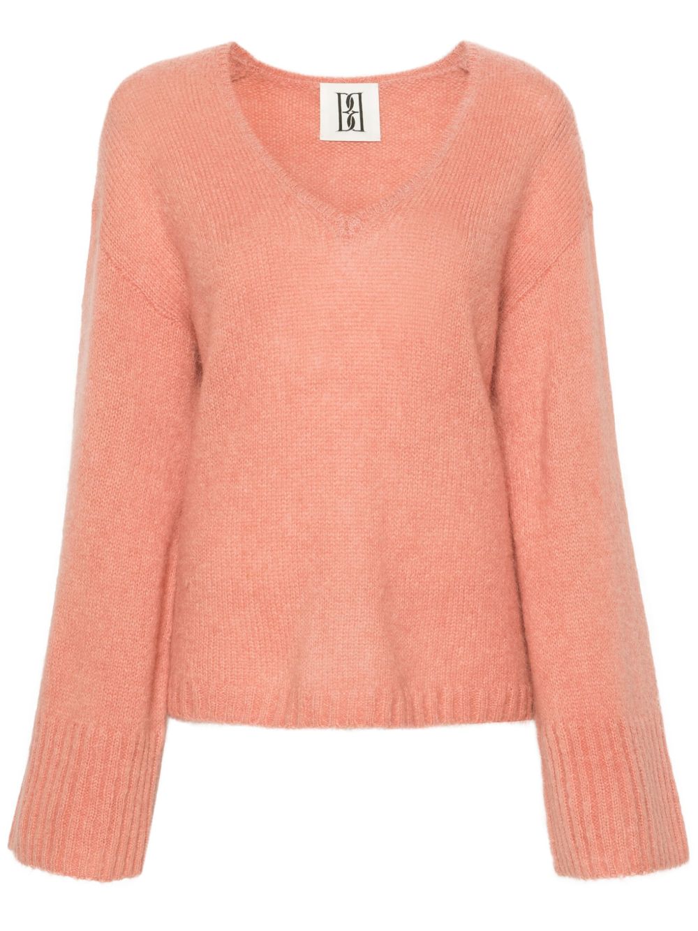 By Malene Birger Cimone V领毛衣 - 粉色