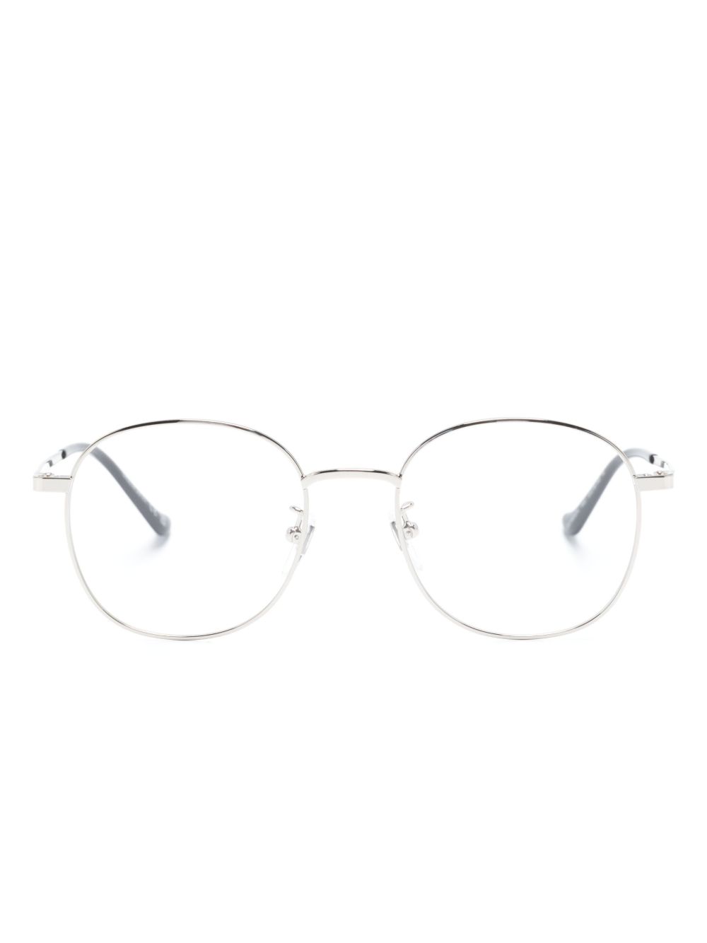 Gucci Eyewear 金属圆框眼镜 - 银色