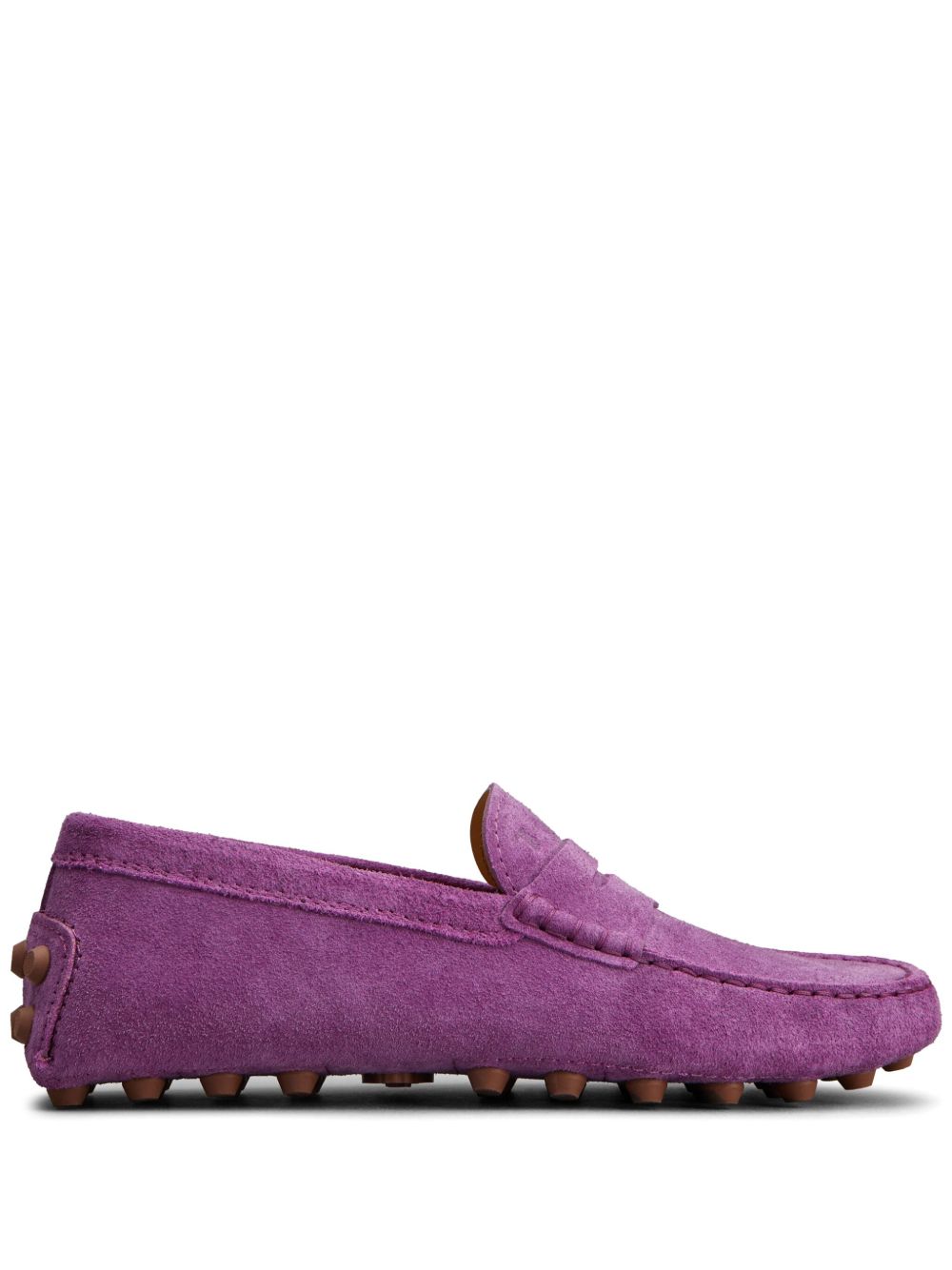 Tod's Gommino 绒面皮经典乐福鞋 - 紫色