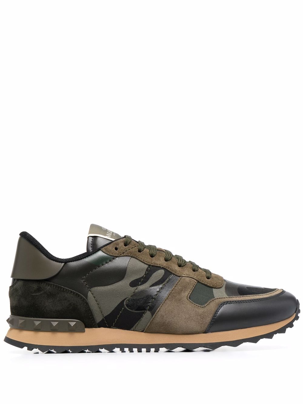 Valentino Garavani Rockrunner 迷彩印花运动鞋 - 绿色