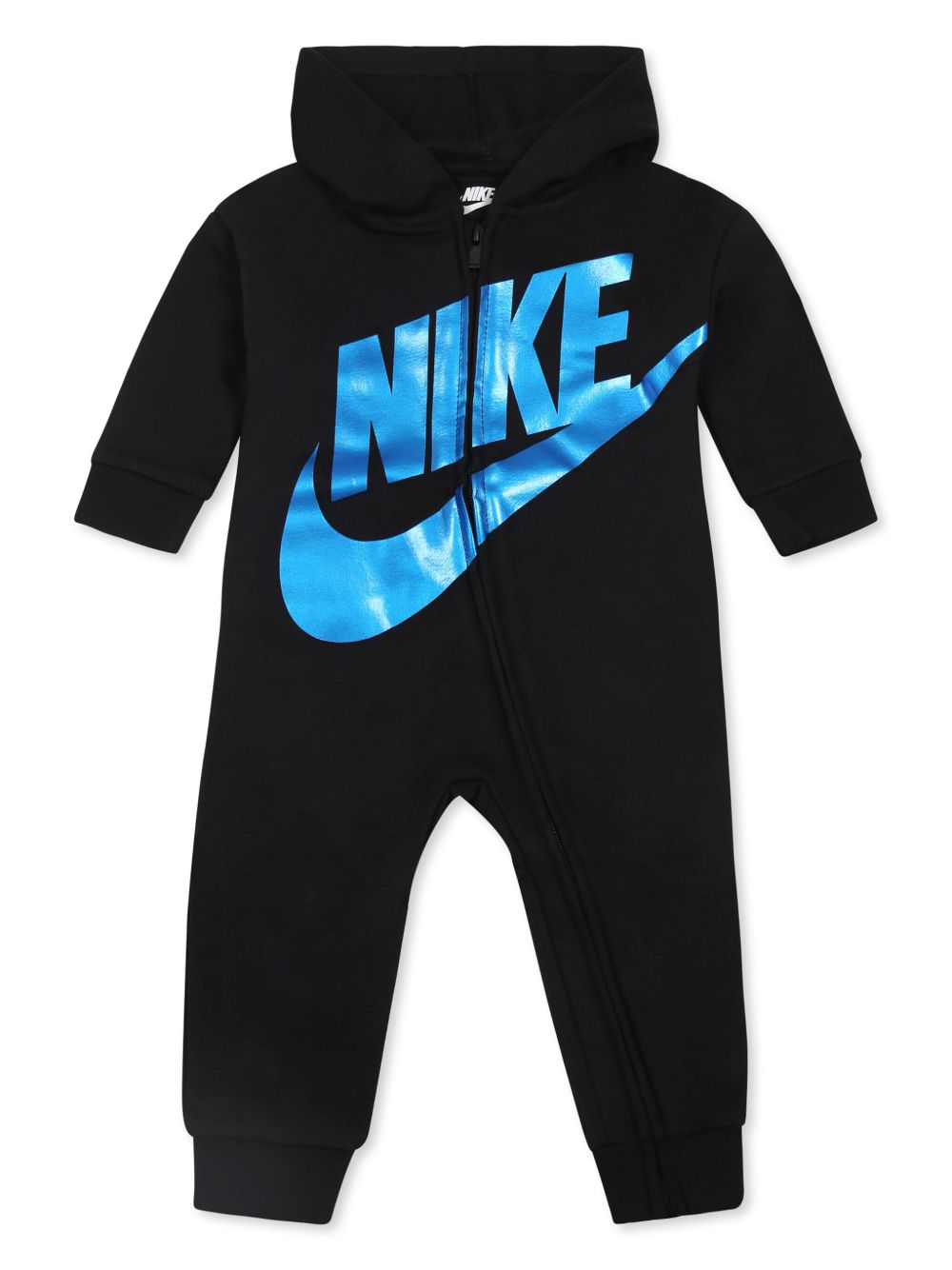 Nike Kids logo-print romper - 黑色