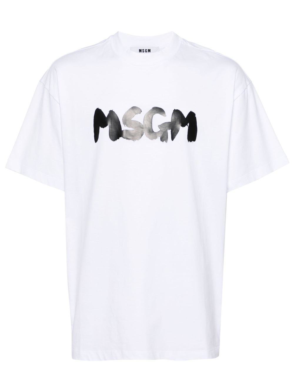 MSGM logo印花T恤 - 白色