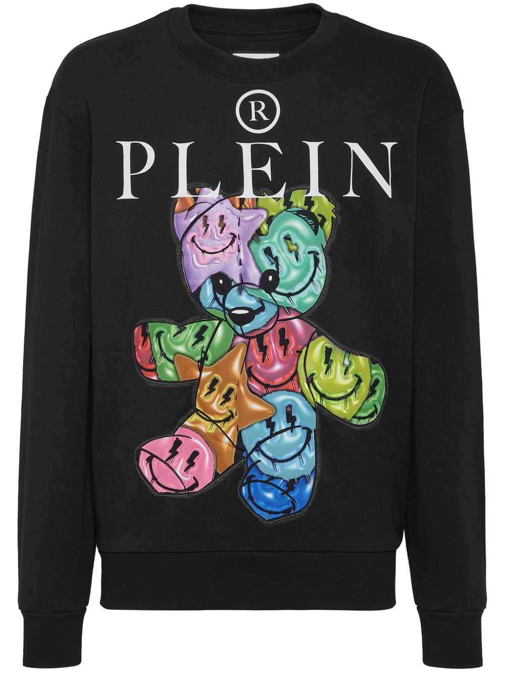 Philipp Plein 泰迪熊印花棉卫衣 - 黑色