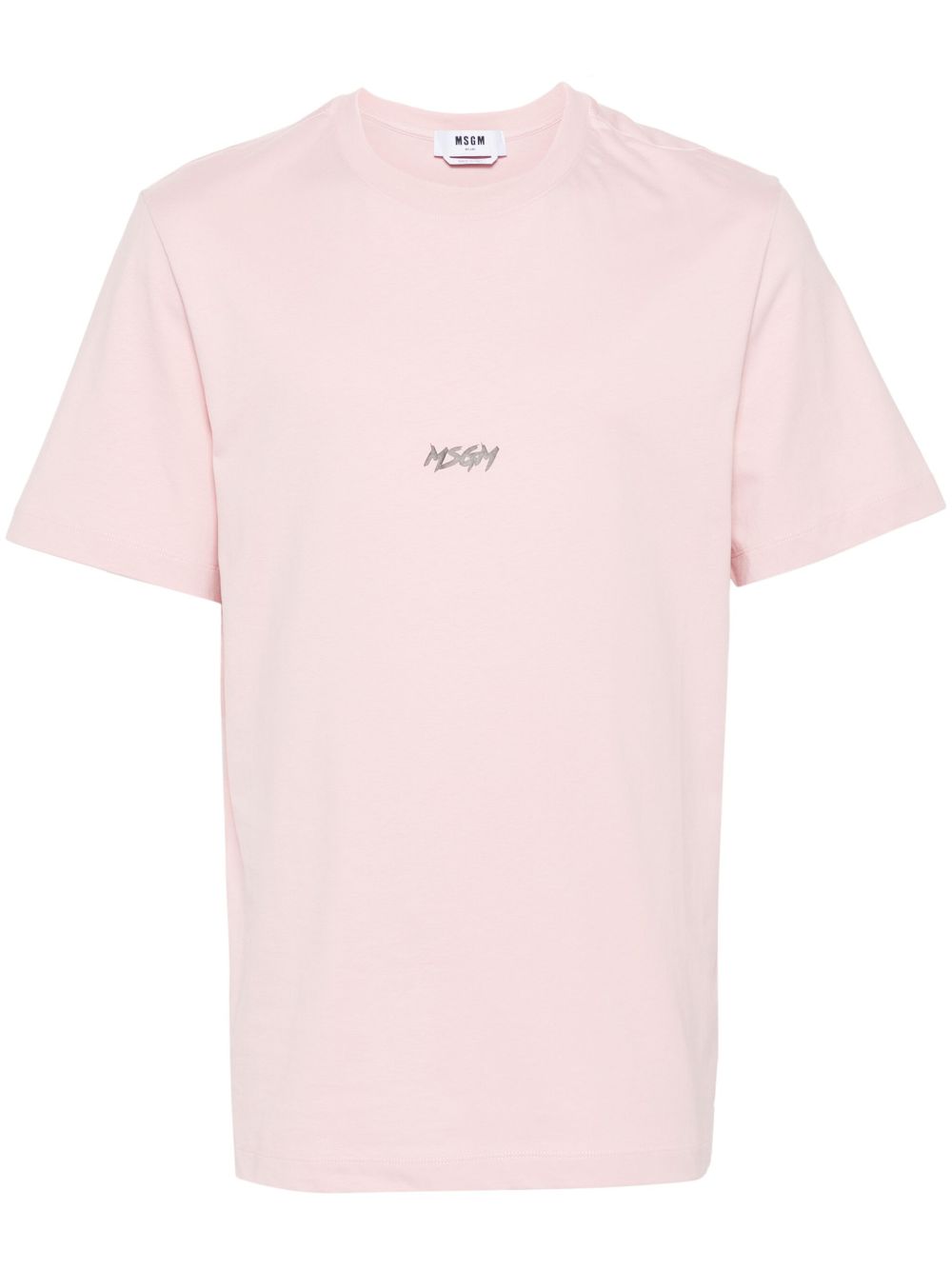MSGM logo印花T恤 - 粉色