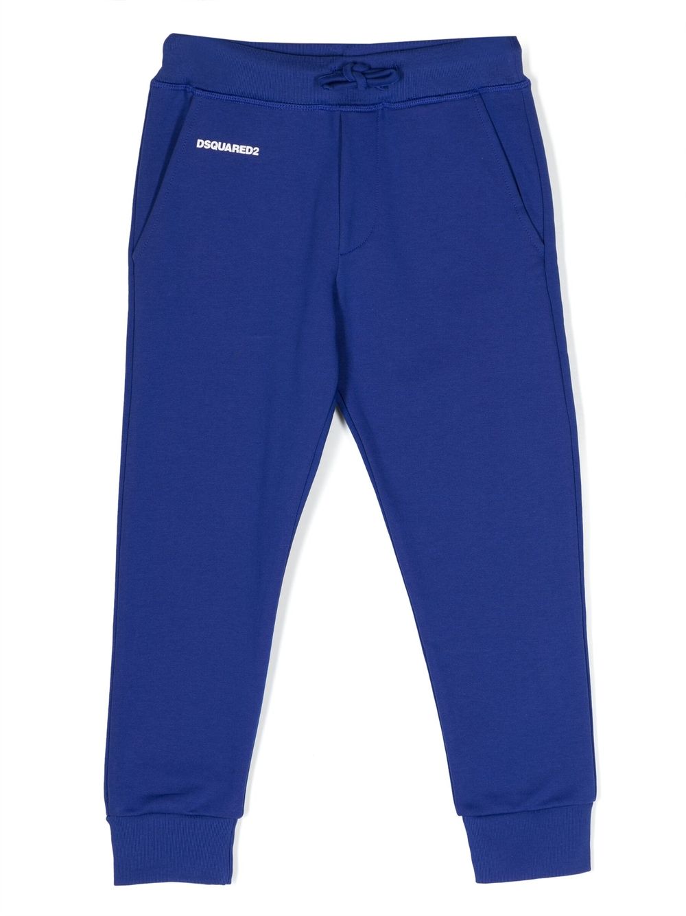 DSQUARED2 KIDS Sport Edtn.07 logo印花运动裤 - 蓝色