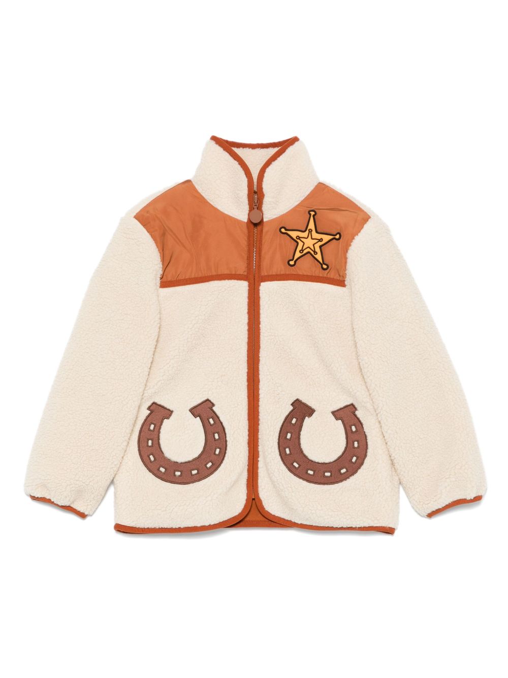 Stella McCartney Kids 人造皮毛一体夹克 - 中性色