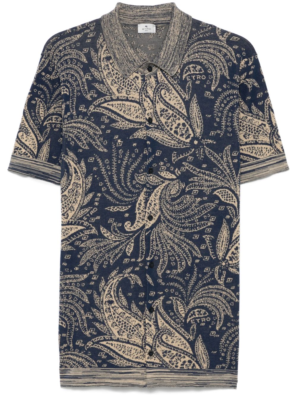 ETRO 佩斯理提花衬衫 - 蓝色