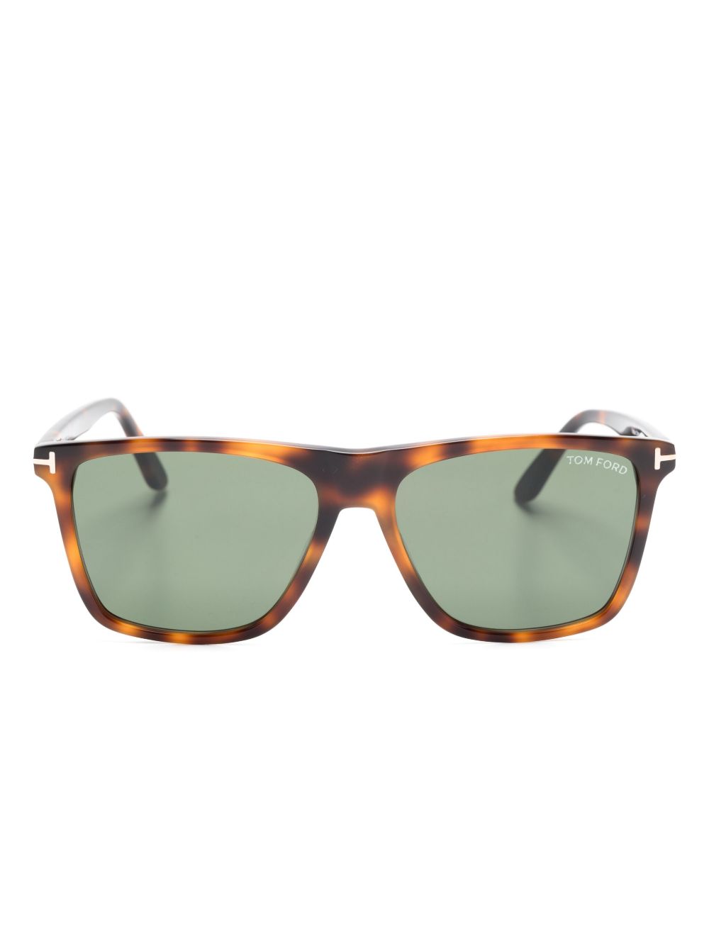 TOM FORD Eyewear Fletcher 方框太阳眼镜 - 褐色