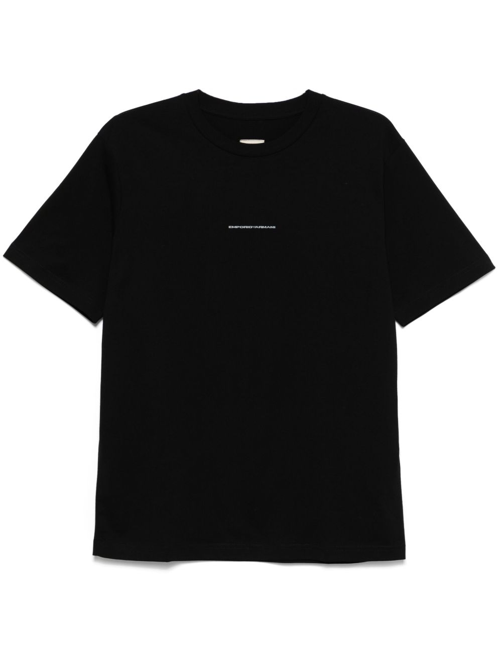 Emporio Armani logo印花T恤 - 黑色