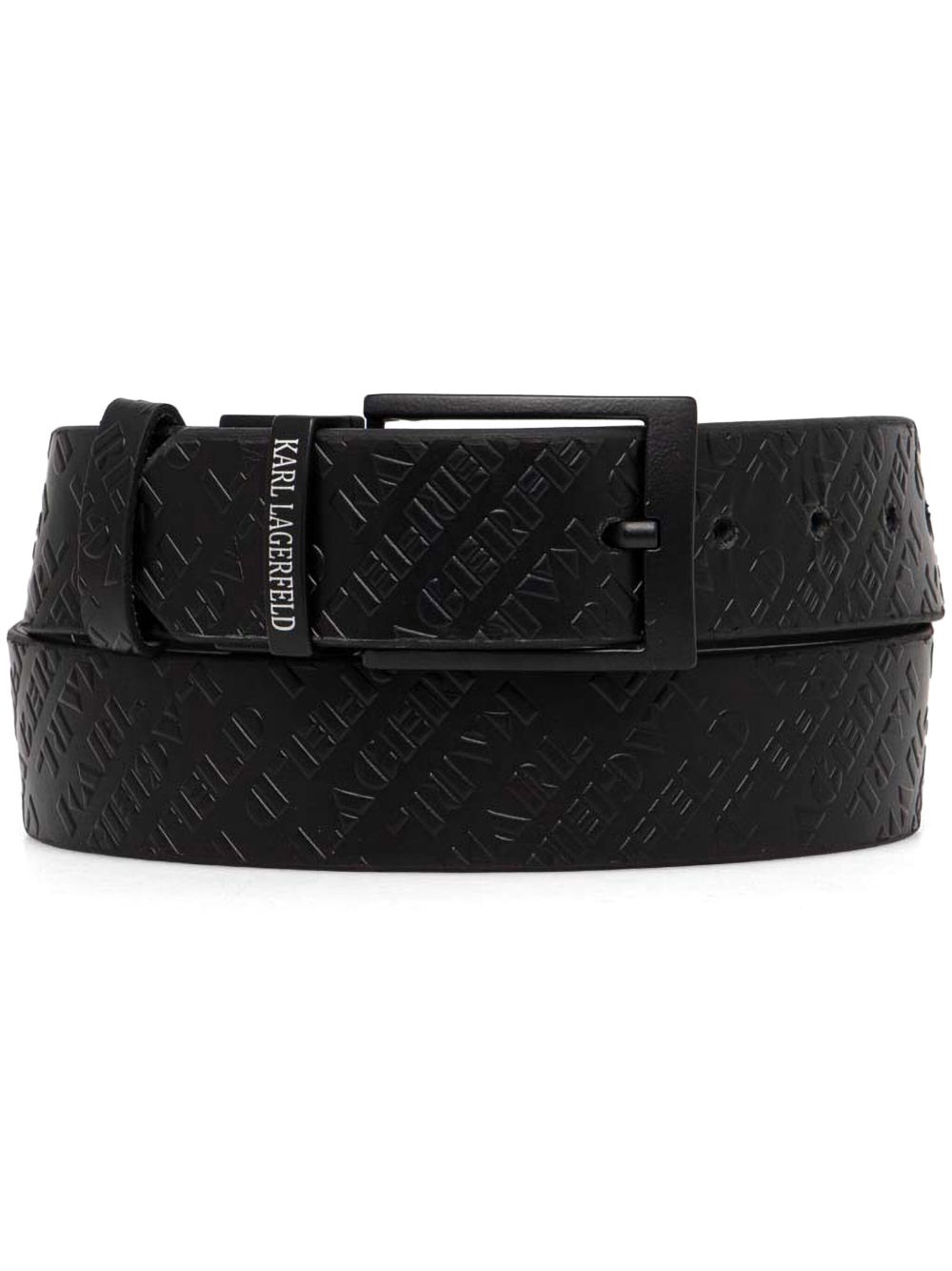 Karl Lagerfeld logo腰带 - 黑色