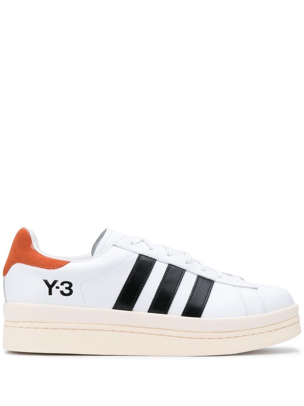 Y-3 Hicho 皮质板鞋 - 白色