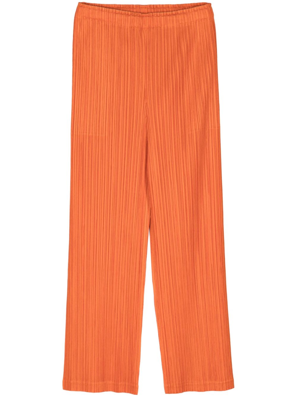 Pleats Please Issey Miyake 细褶长裤 - 橘色