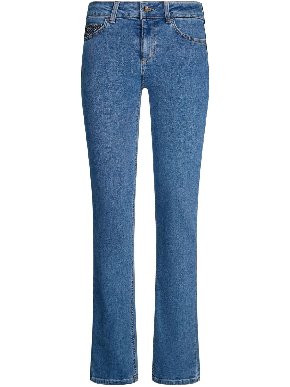 LIU JO gemstones-detail jeans - 蓝色