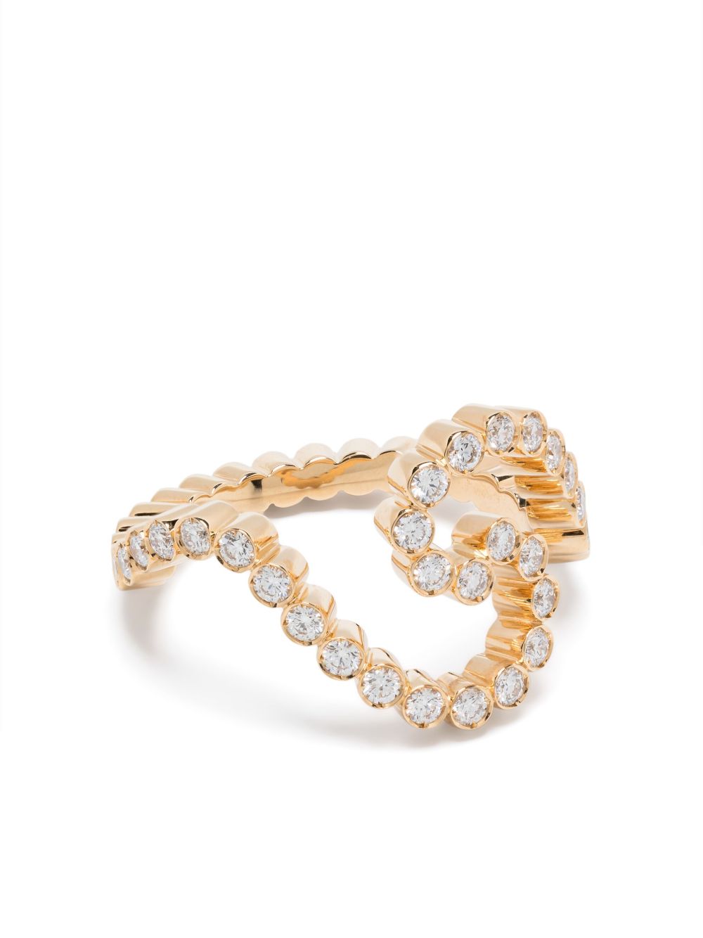 Sophie Bille Brahe 18K黄金 Gaia Ensemble 钻石戒指 - 金色