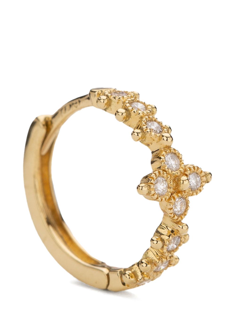 DE JAEGHER 18kt yellow gold Mini Darling Flower diamond earrings - 金色