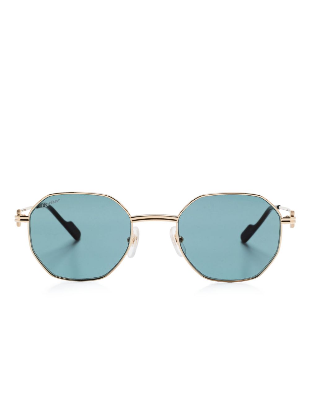 Cartier Eyewear 八角形框太阳眼镜 - 金色