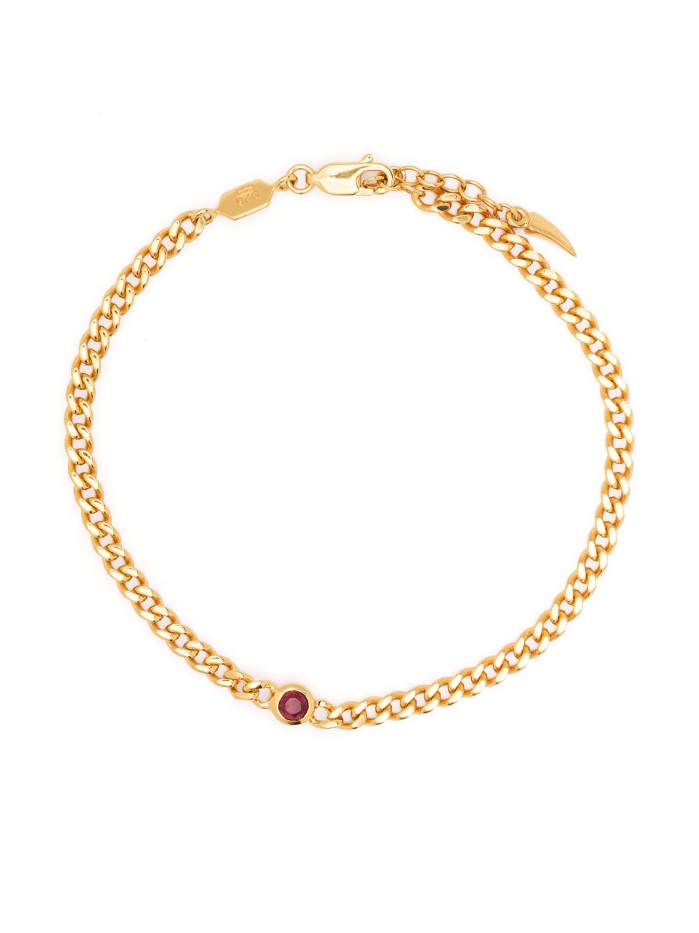 Missoma October Birthstone 链式手链 - 金色