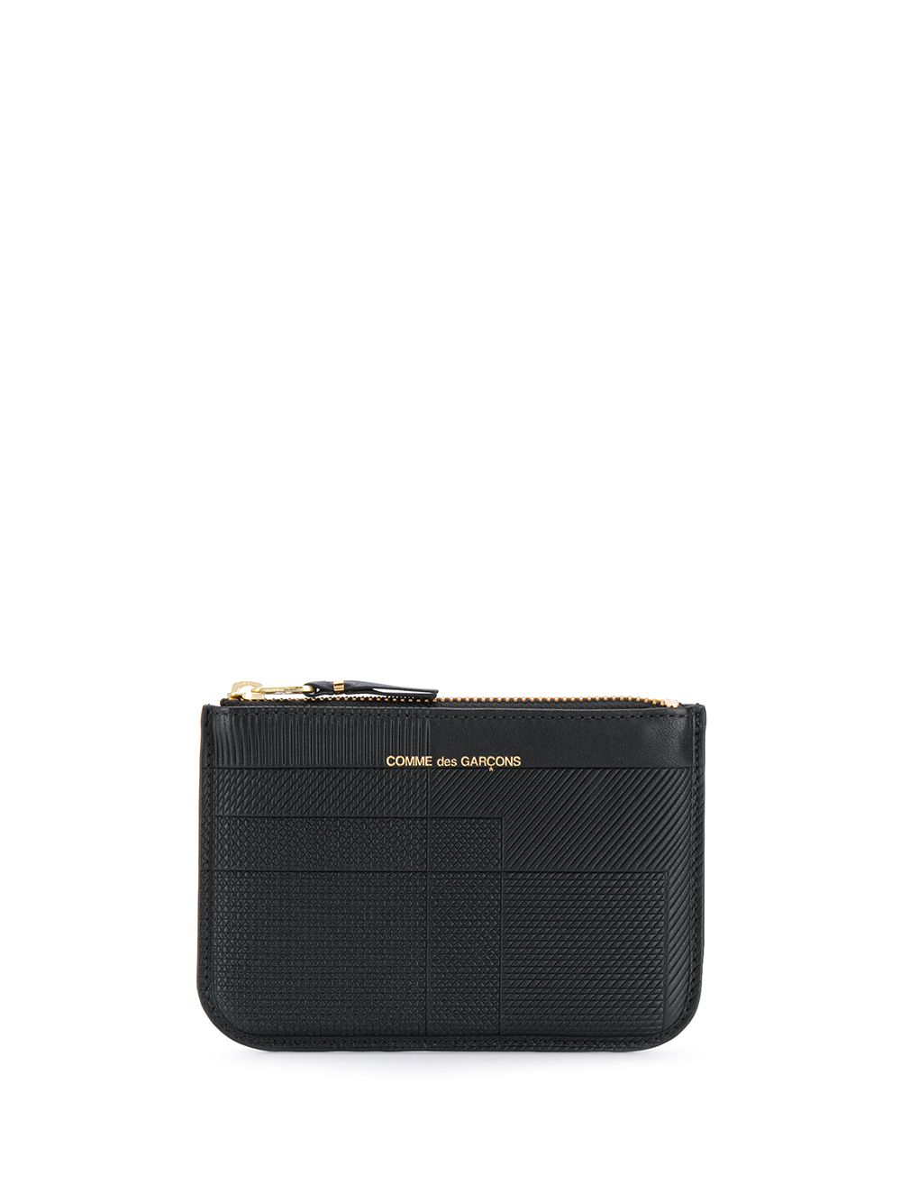 Comme Des Garçons Wallet 线条花纹钱包 - 黑色