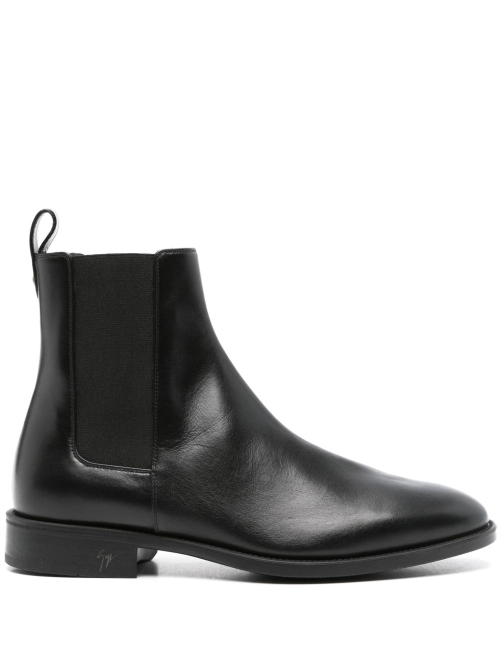 Giuseppe Zanotti 切尔西皮靴 - 黑色