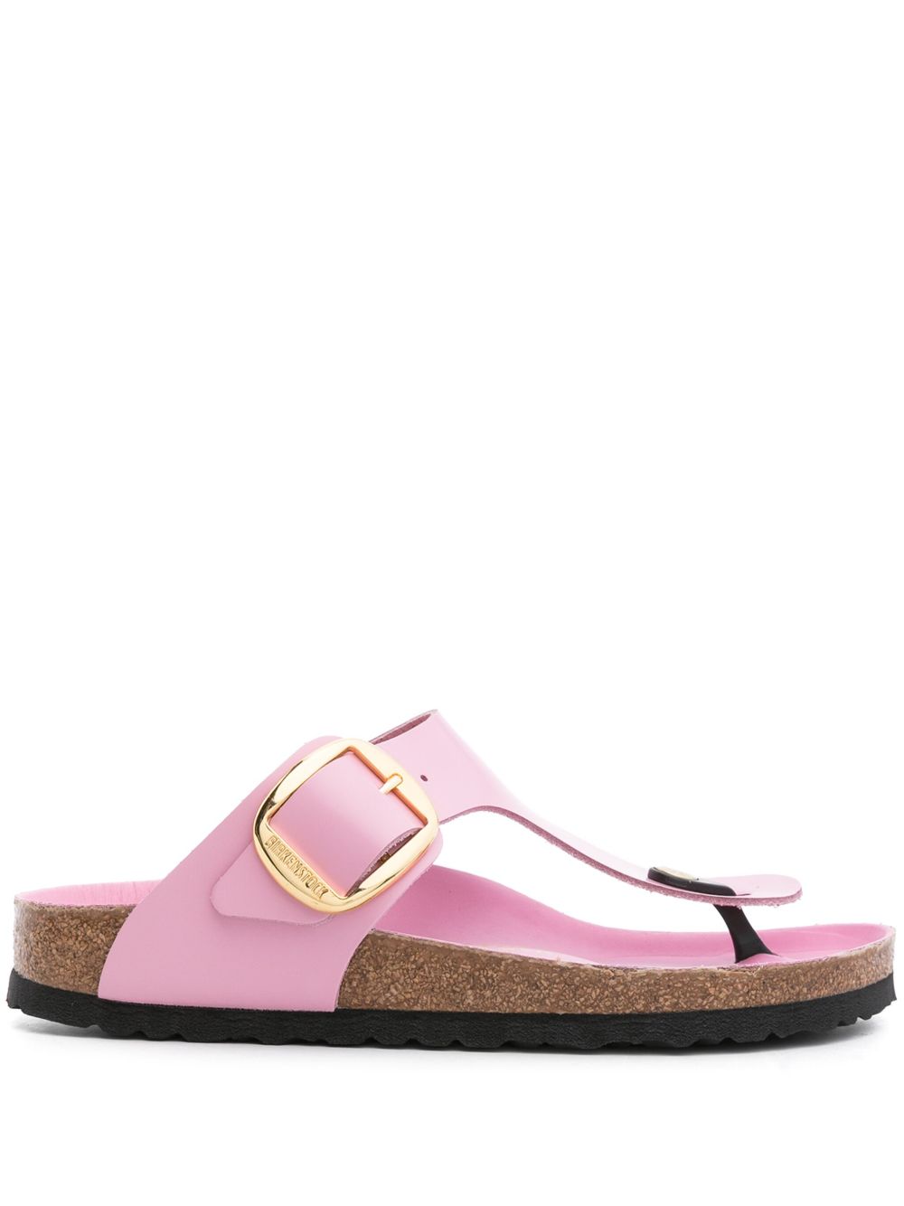 Birkenstock Gizeh Big Buckle 皮质凉鞋 - 粉色