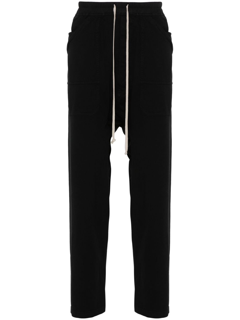 Rick Owens DRKSHDW 棉垮裆长裤 - 黑色