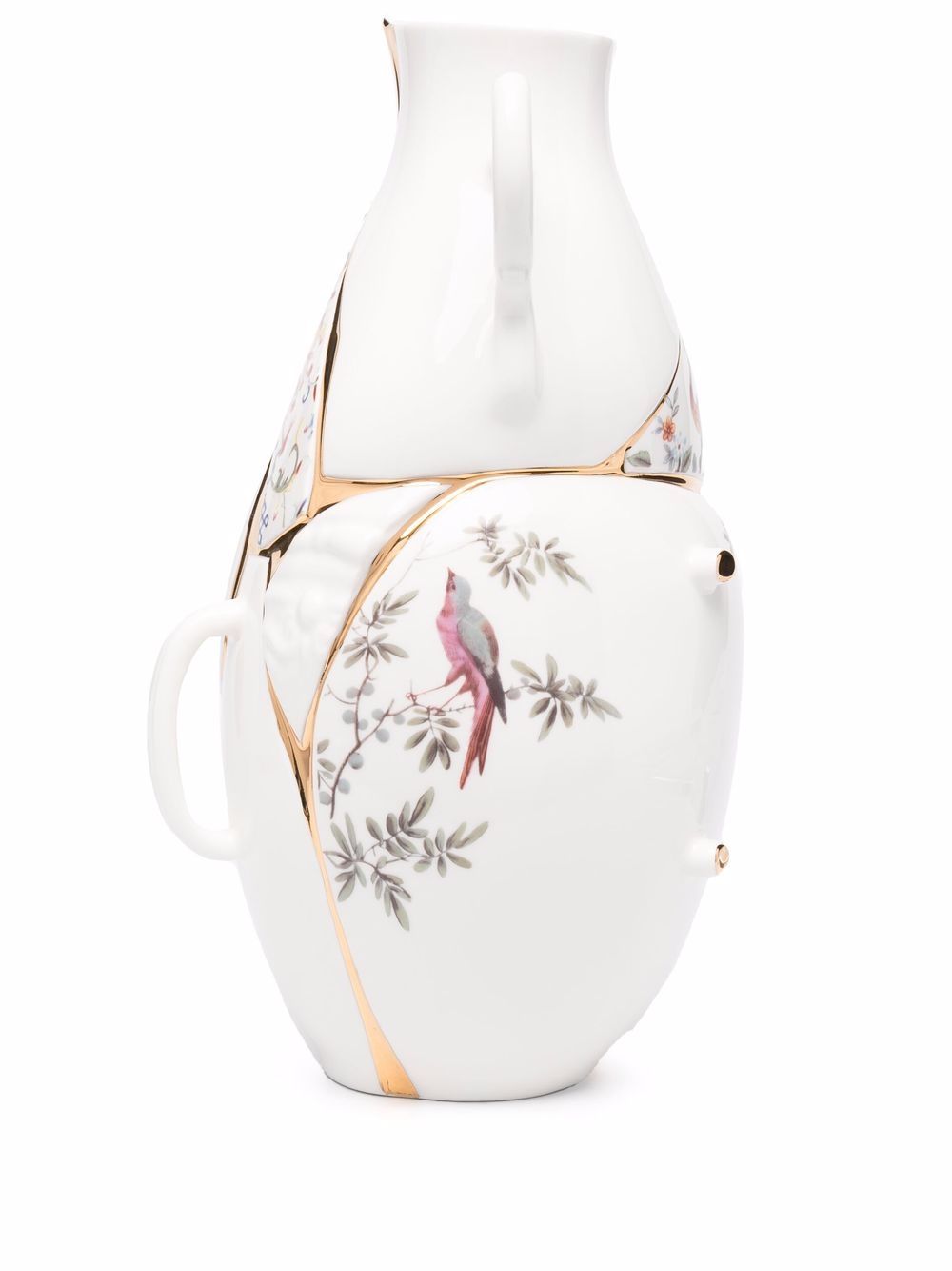 Seletti Kintsuji 24K黄金修理花瓶 - 白色