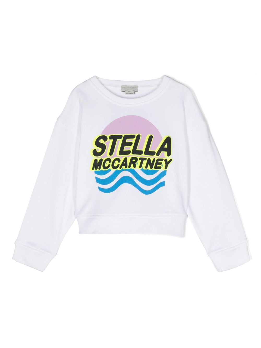 Stella McCartney Kids logo印花卫衣 - 白色