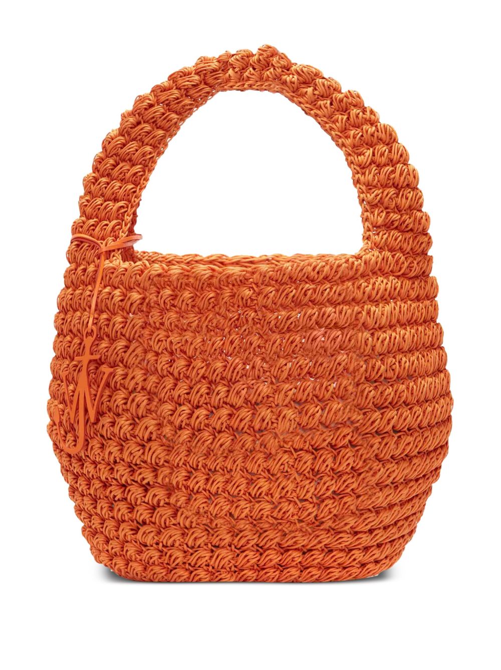 JW Anderson Popcorn 钩编针织大号水桶包 - 橘色