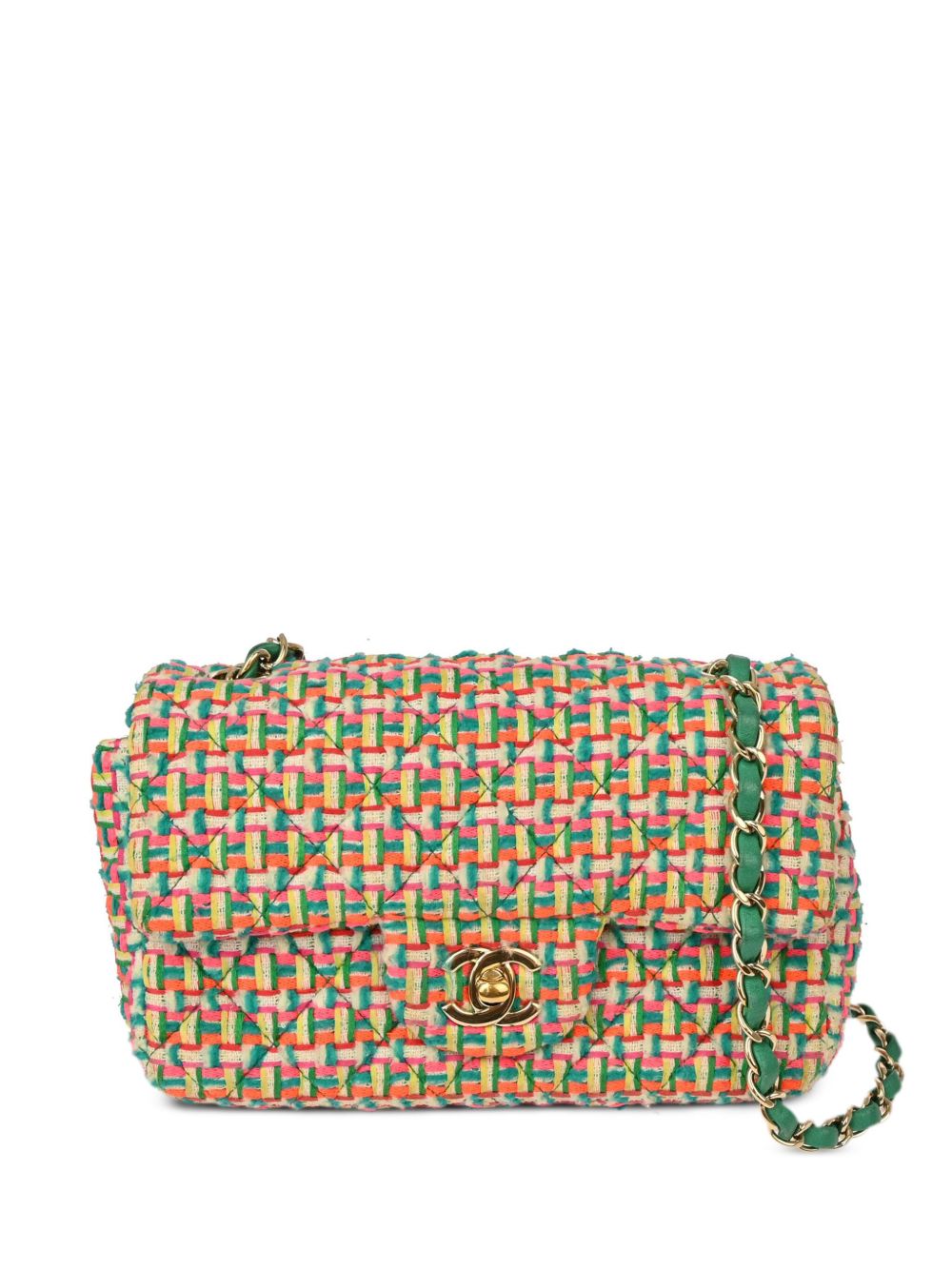 CHANEL Pre-Owned Classic Flap 单肩包（2015年典藏款） - 绿色