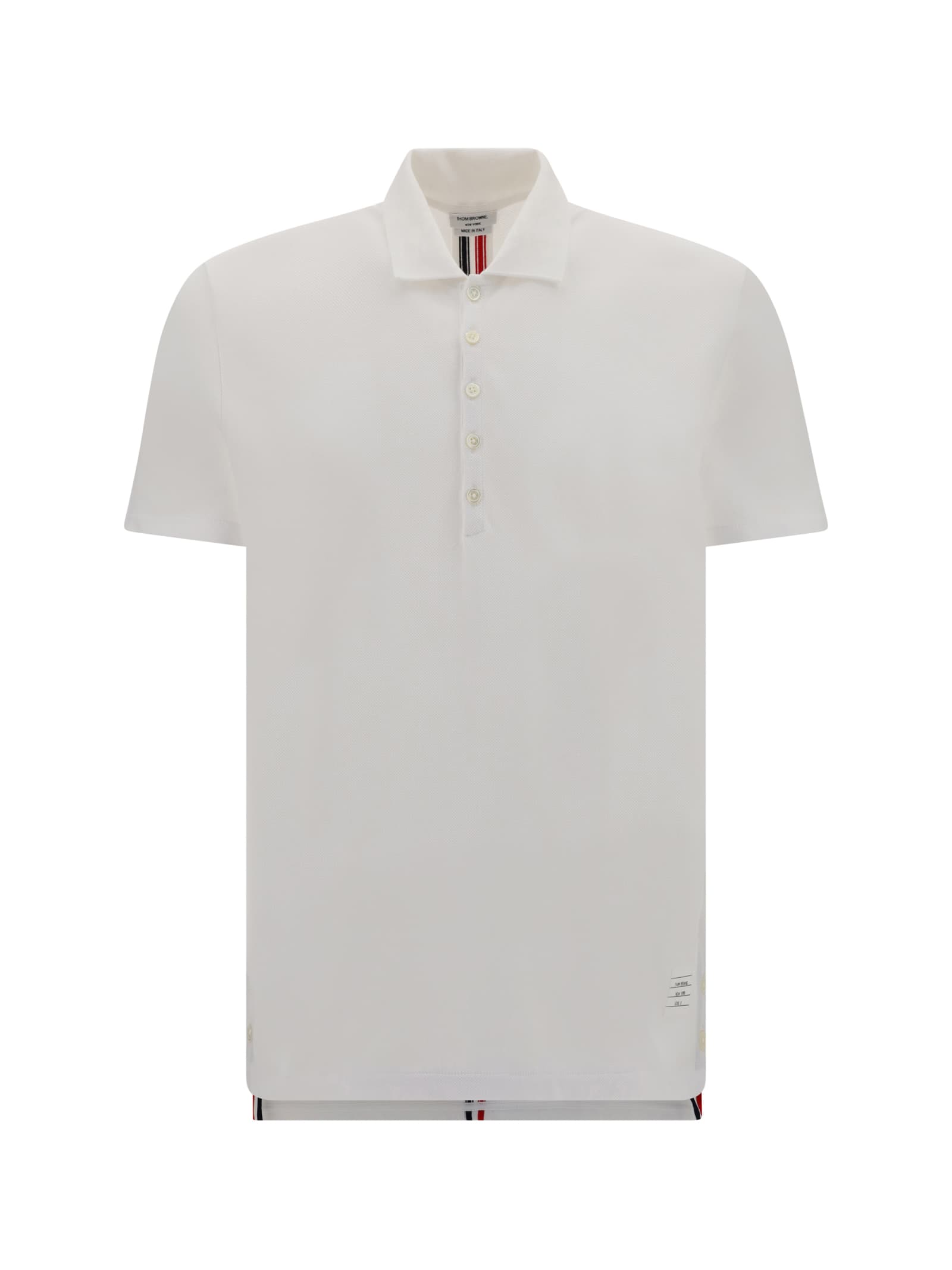 Thom Browne Rwb Stripe Polo Shirt