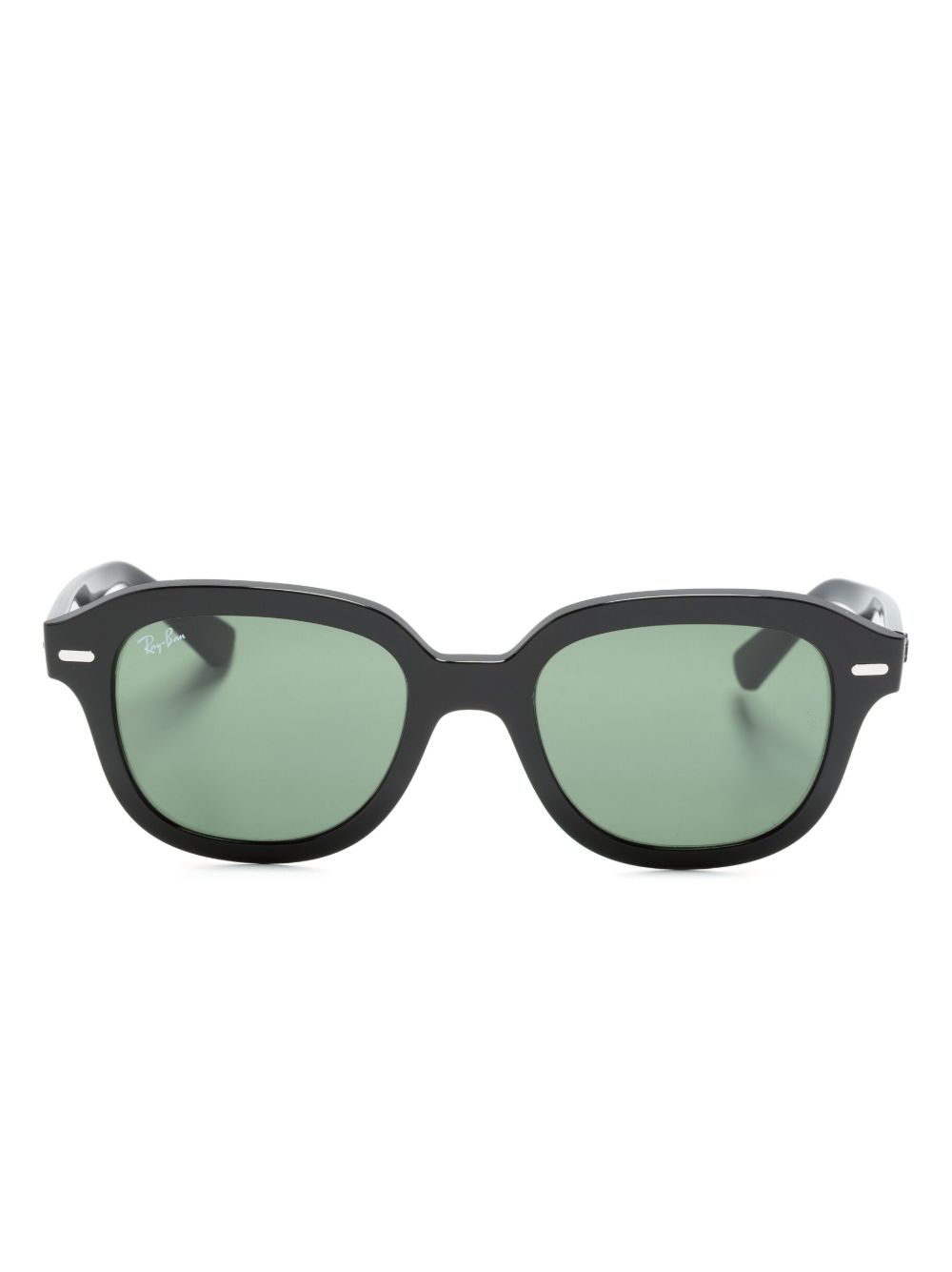 Ray-Ban Erik 圆框太阳眼镜 - 黑色