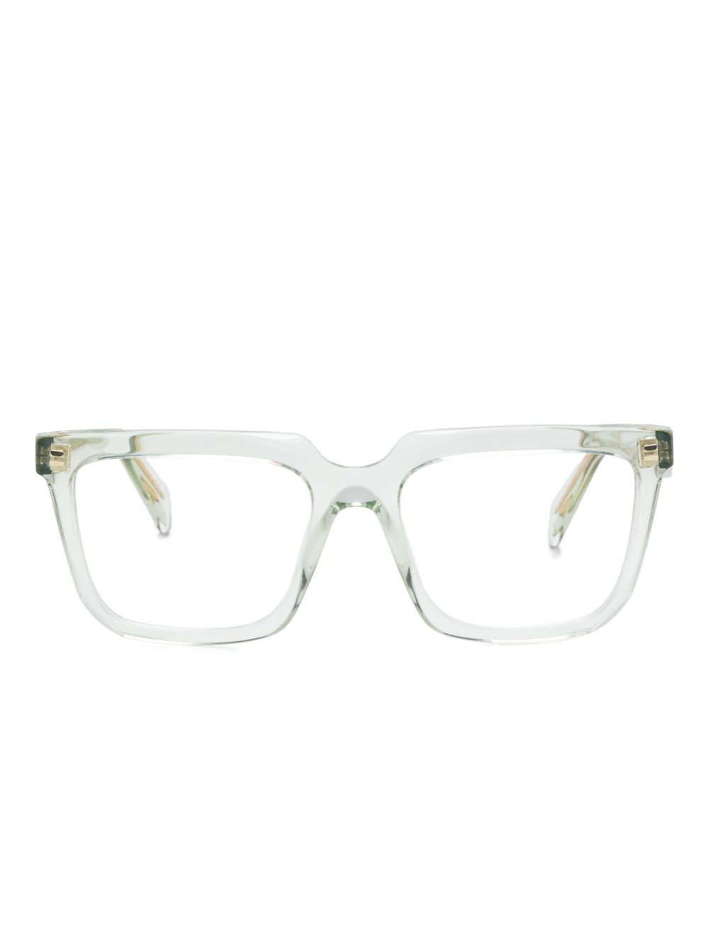 Prada Eyewear 方框眼镜 - 绿色