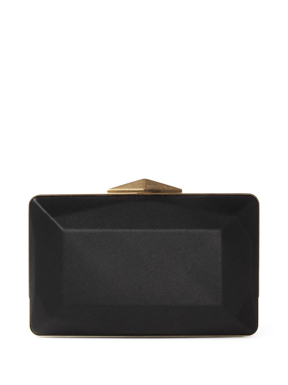 Jimmy Choo Diamond Box 缎面设计手拿包 - 黑色