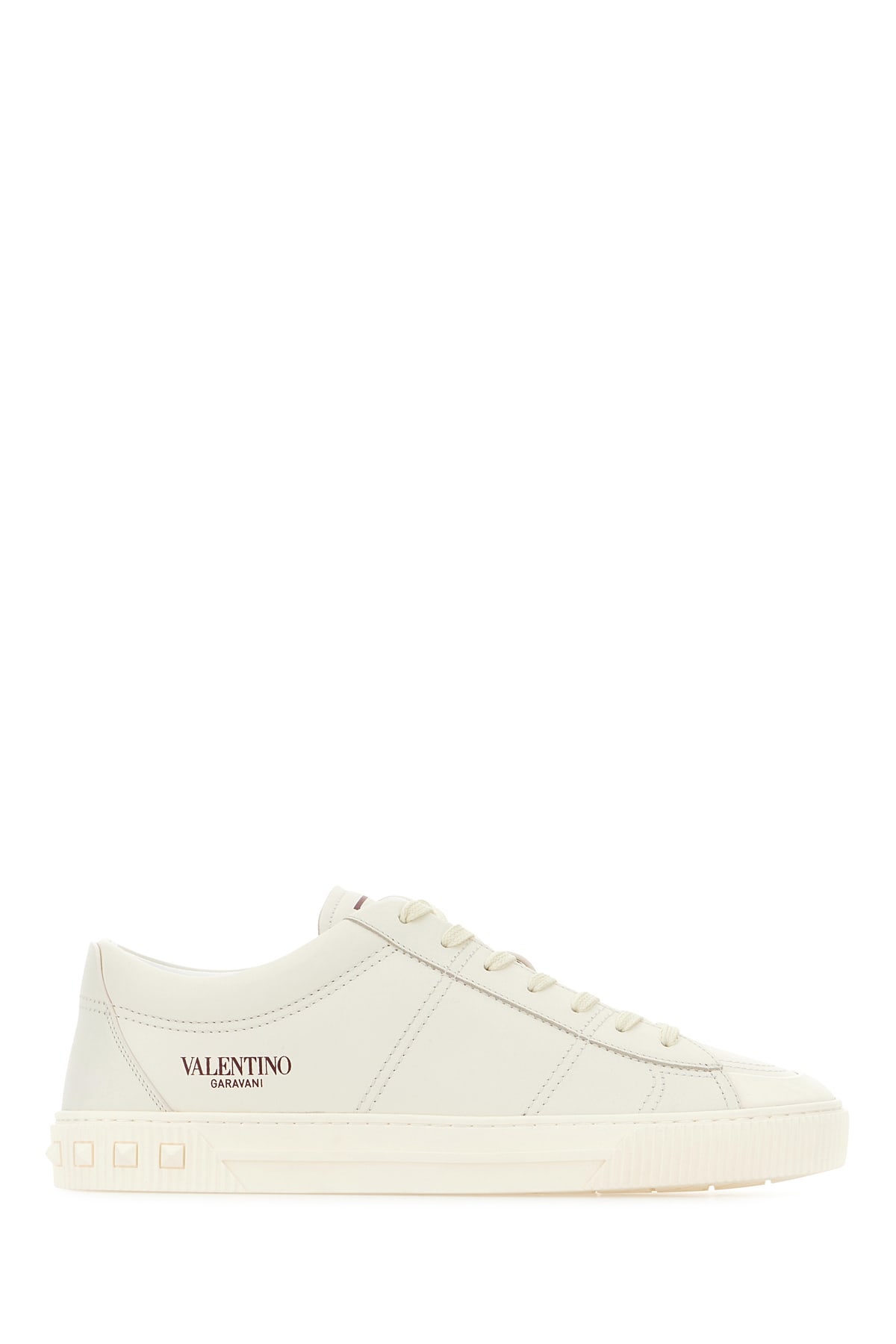 Valentino Garavani 粉笔白皮革运动鞋