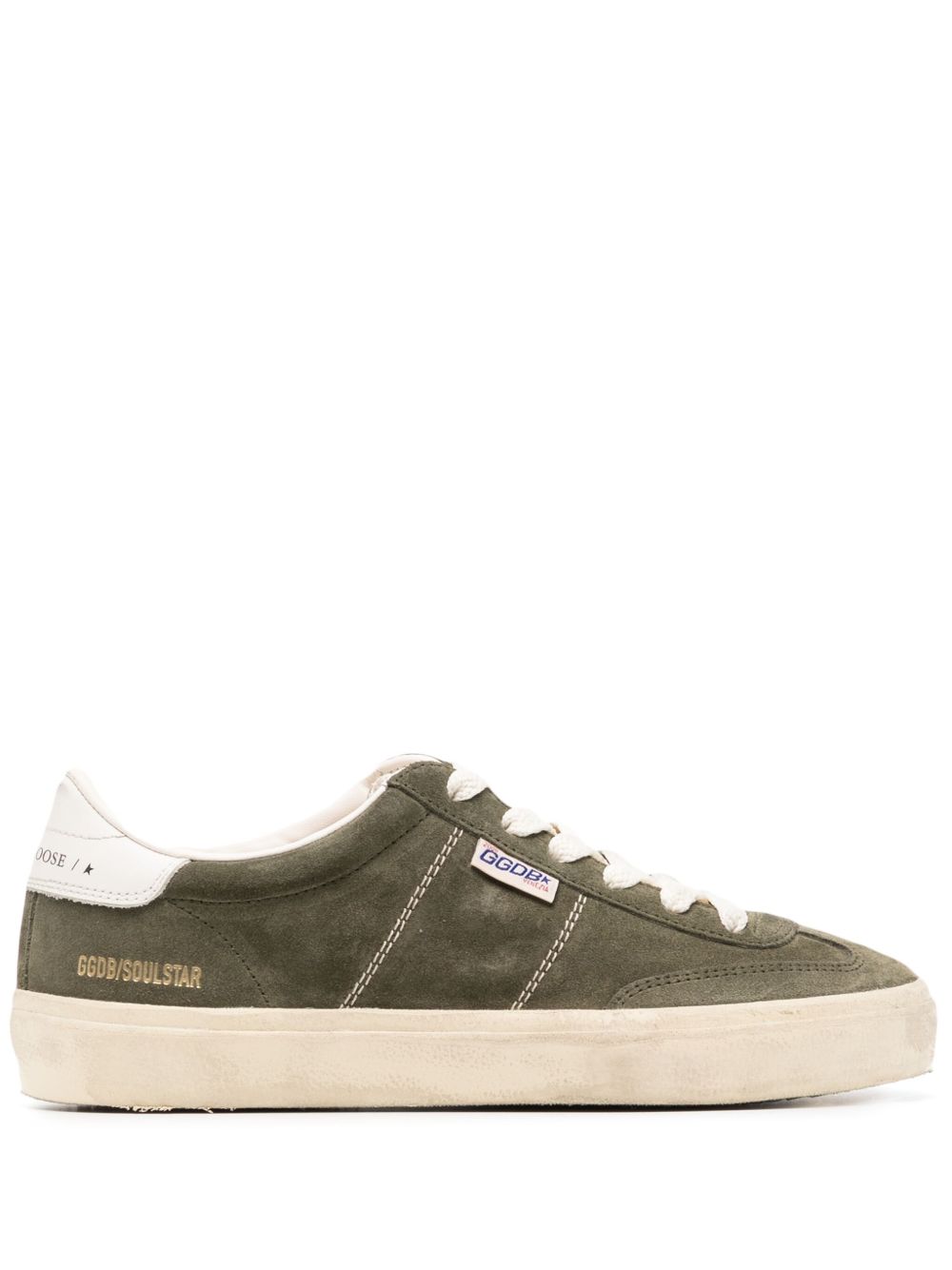 Golden Goose Soul Star 绒面皮运动鞋 - 绿色